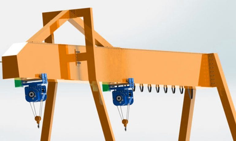 Single Girder Gantry Crane Technical Specifications