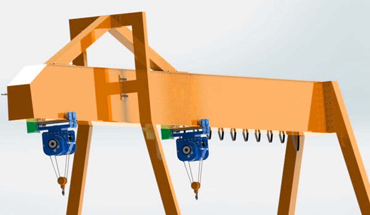 Single Girder Gantry Crane Technical Specifications